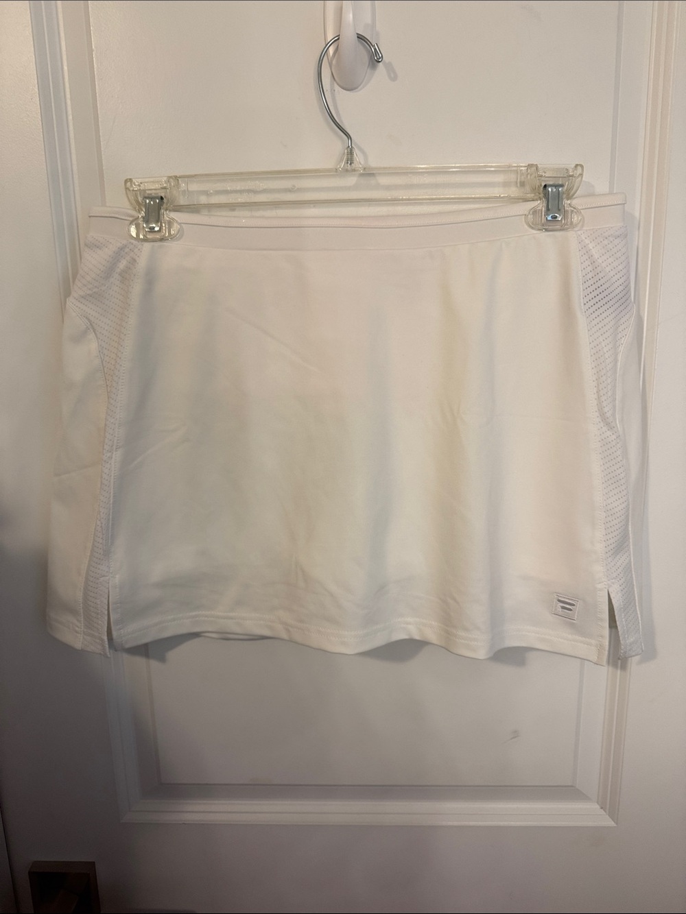 Fila White Women's Athletic Mini Skirt with Mesh Side Panels